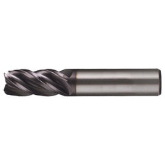 ‎3/4″ × 3/4″ × 1-1/2″ × 4″ RHS / RHC Solid Carbide 4-Flute Variable Index End Mill - Bright - Exact Industrial Supply