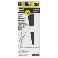 3M Drywall Sanding Sheet 99431NA 4 3/16″ × 11 1/4″ 150 Grit - Industrial Tool & Supply