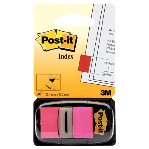 ‎Post-it Flags 680-21 (36) 1″ × 1.7″ (25 4 mm × 43 2 mm) Bright Pink - Exact Industrial Supply