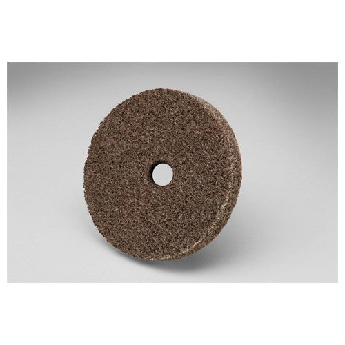Scotch-Brite EXL Unitized Wheel XL-UW 6A Medium 2″ × 1/8″ × 3/16″ - Industrial Tool & Supply
