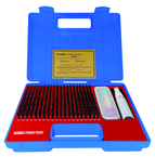 240 Pc. X-Tended Range Pin Gage Set .011 - .250" in .001" Increments (Plus) - Industrial Tool & Supply