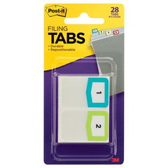 1 in × 1.5 in tabs Post-it(R) Filing Numbers 686-NM Alt Mfg # 93034 - Exact Industrial Supply