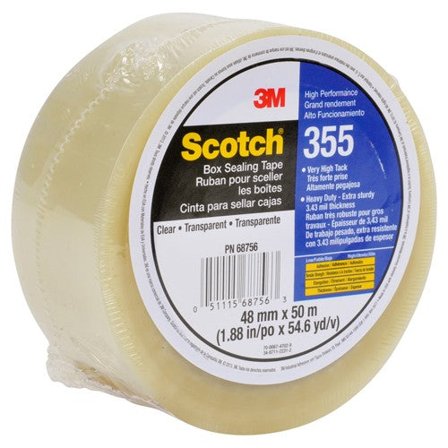 Scotch Box Sealing Tape 355 Clear 48 mm × 50 m - Industrial Tool & Supply