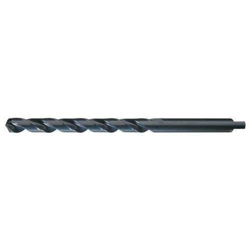 1/2 RHS / RHC HSS 118 Degree Radial Point Automotive Tanged Shank Style Taper Length Drill - Steam Oxide - Exact Industrial Supply