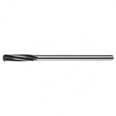 1/2 RHS / RHC HSS Straight Shank Spiral Flute Reamer - Bright - Industrial Tool & Supply