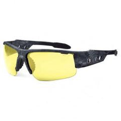 DAGR-TY YELLOW LENS SAFETY GLASSES - Industrial Tool & Supply