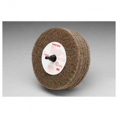 ‎Scotch-Brite Roloc+ Cut and Polish Disc D5 C5-ZR A/O Medium 4 in × 1-1/4 in - Industrial Tool & Supply