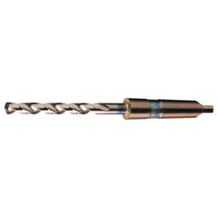 11/16 RHS / RHC HSS-CO 8% (M42) 135 Degree Notched Point Heavy Duty Cobalt Taper Shank Drill - Straw / Gold Oxide