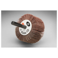 ‎3M Flap Wheel Type 83 244D 1-1/2″ × 1/2″ × 1/4″ 80 X-weight - Industrial Tool & Supply