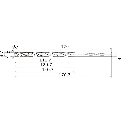 MHS0370L120B CARB DRILL