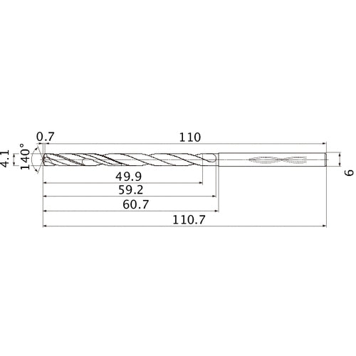 MHS0410L060B CARB DRILL