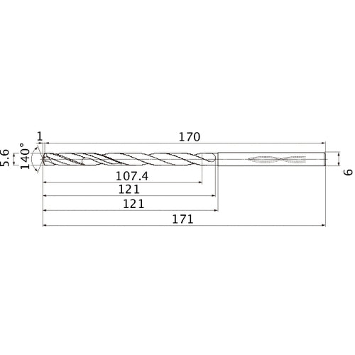 MHS0560L120B CARB DRILL