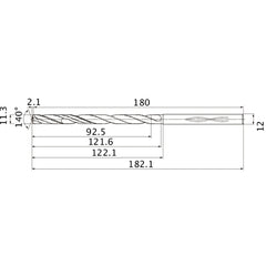MHS1130L120B CARB DRILL