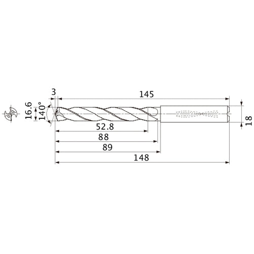 MMS1660X3DB CARB DRILL