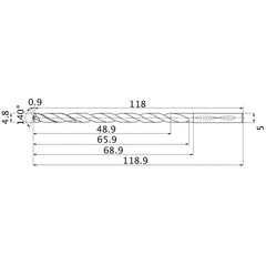 MNS0480X10DB CARB DRILL
