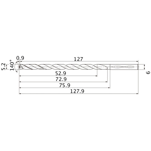 MNS0520X10DB CARB DRILL