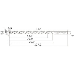 MNS0520X10DB CARB DRILL