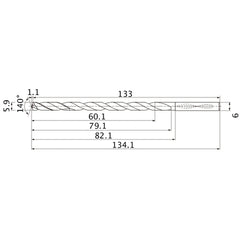 MNS0590X10DB CARB DRILL