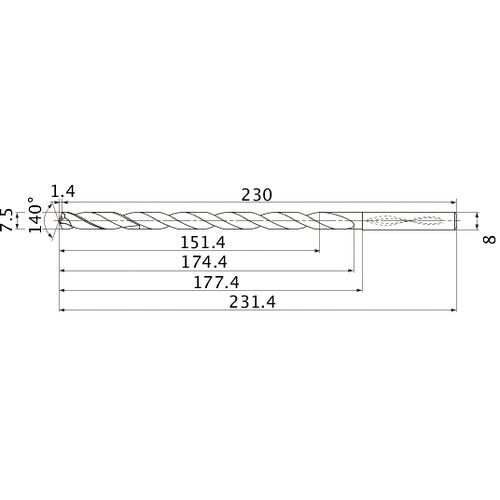 MNS0750X20DB CARB DRILL