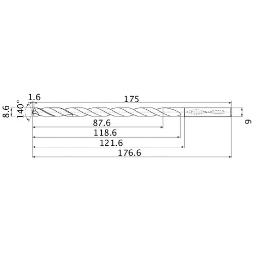 MNS0860X10DB CARB DRILL