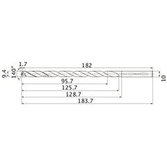 MNS0940X10DB CARB DRILL