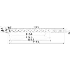MNS1150X10DB CARB DRILL