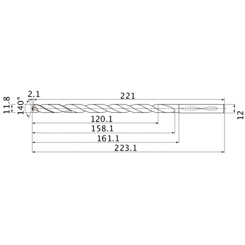 MNS1180X10DB CARB DRILL