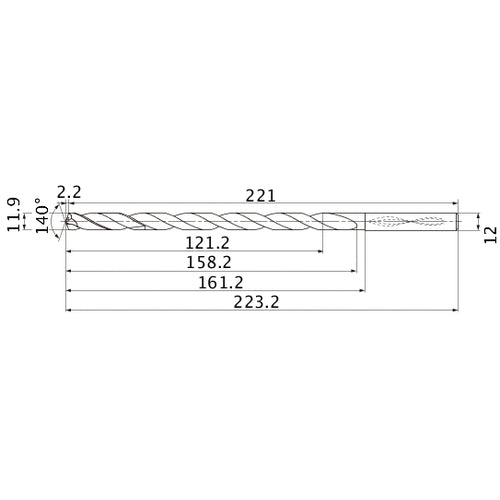 MNS1190X10DB CARB DRILL