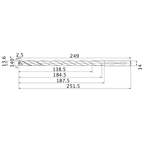MNS1360X10DB CARB DRILL