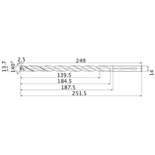 MNS1370X10DB CARB DRILL