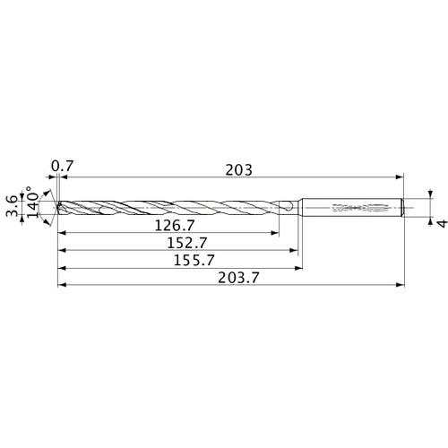 MVS0360X35S040 CARB DRILL