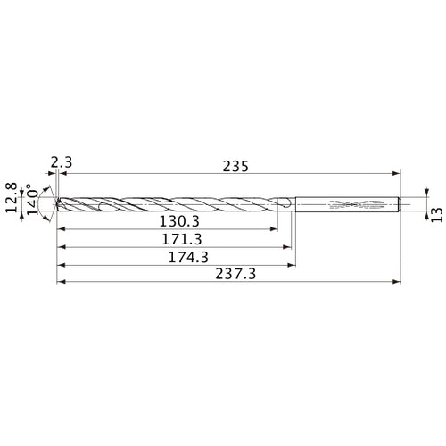 MVS1280X10S130 CARB DRILL