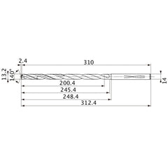 MVS1320X15S140 CARB DRILL