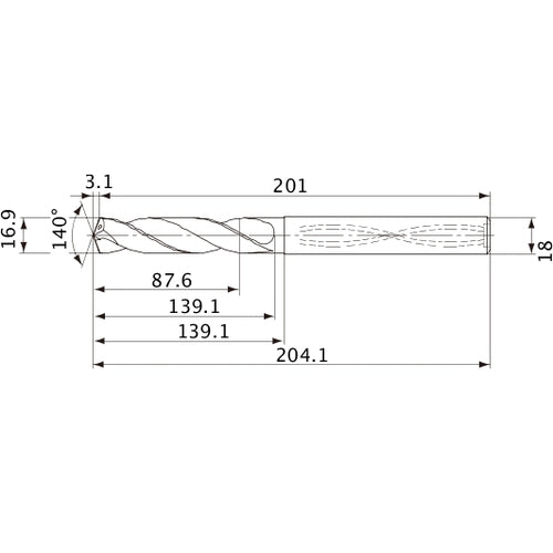 MVS1690X05S180 CARB DRILL