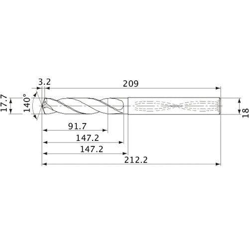 MVS1770X05S180 CARB DRILL