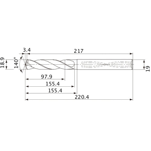 MVS1890X05S190 CARB DRILL