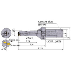 MVX1312X2C150 INDEXABLE DRILL