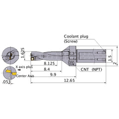 MVX1625X5C150 INDEXABLE DRILL