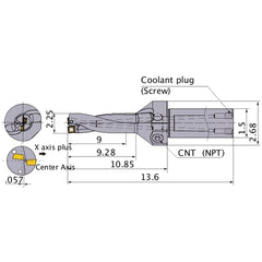 MVX2250X4C150 INDEXABLE DRILL
