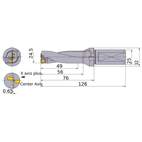MVX2450X2F25 INDX DRILL
