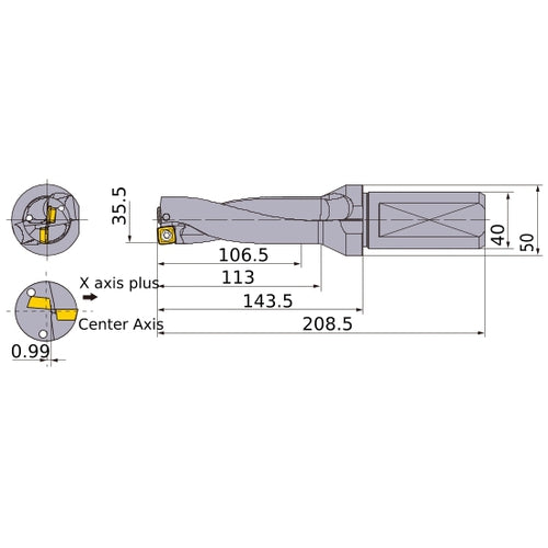 MVX3550X3F40 INDX DRILL