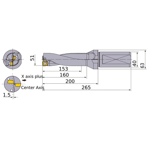 MVX5100X3F40 INDX DRILL