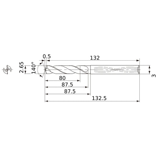 MWS0265X30DB CARB DRILL