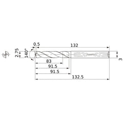 MWS0275X30DB CARB DRILL