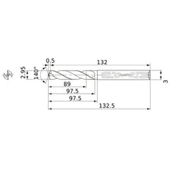 MWS0295X30DB CARB DRILL