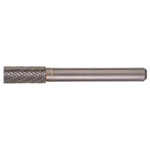 SB-7 Double Cut Solid Carbide Bur-Cylindrical with End Cut - Exact Industrial Supply