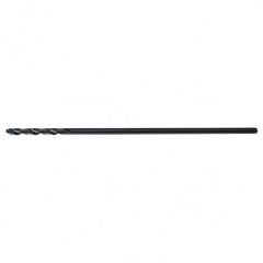 #7 RHS / RHC HSS 135 Degree Split Point 12″ Aircraft Extension Drill - Steam Oxide - Industrial Tool & Supply