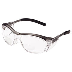 ‎3M Nuvo Reader Protective Eyewear 11435-00000-20 Clear Lens Gray Frame +2.0 Diopter - Industrial Tool & Supply