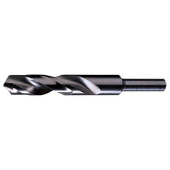 15/16 RHS / RHC HSS 118 Degree Radial Point 1/2″ Reduced Shank Silver & Deming Drill - Steam Oxide - Exact Industrial Supply