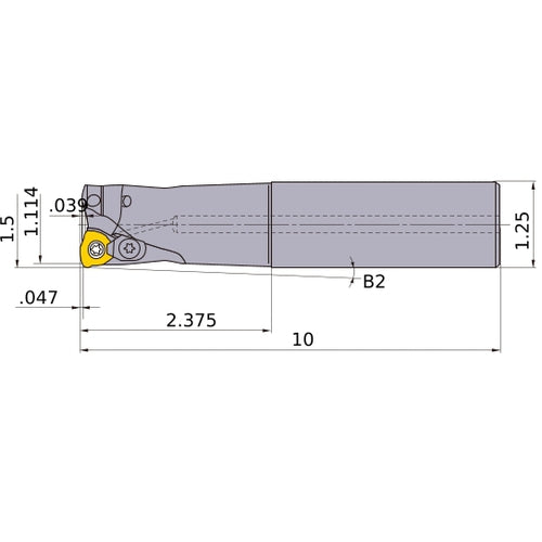 AJXU09R244SA20M INDEXABLE ENDMILL